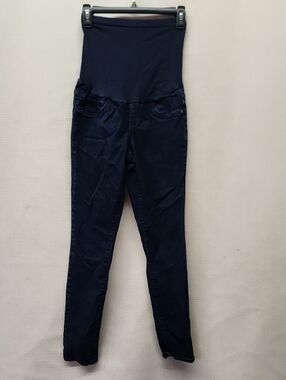 Indigo Blue High-Rise Maternity Skinny Jeans - Navy